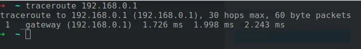 Traceroute on Linux